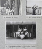 1917, Charles Williams (trainer, in het midden), vlnr staand Christiaan Kuhn, Pieter Henke, zittend Wouter Jonker (slag), Celestin O’Herne (boeg), vooraan Gustaaf Suermondt (stuurman)
