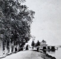 1922 Clubgebouw Amsteldijk, met watertoren (detail)