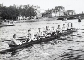 1928, ARB, Moek Fo Lay (boeg), Dirk de Zwart, Willem Couzy, Willem Jens, Jannes Stratingh, Gerard Ravensteijn, Co van Bergen, Cees Dusseldorp (slag), Hendrik Smits (stuurman)