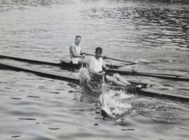 1930 Koninklijke overnaadsche sciff Willem Jens op de voorgrond