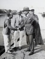 1931, vlnr Christiaan Hora Siccama, Henk van der Molen, Geert Drewes