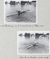 1933, Karel (Kakie) Meyer (boeg) Cees Dusseldorp (slag), Pwa Jong Tjing (stuurman) Hans ten Houten, jonge sciff