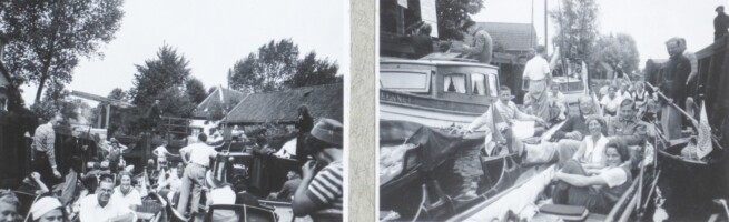 1936, driedaagse tocht. Schutten te Loosdrecht