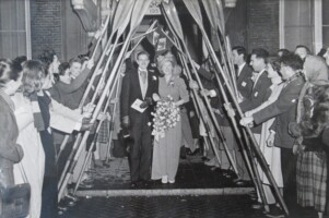 8 december 1948, Guus Helmers trouwt met Henny Woud