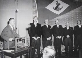 1954, Zaterdag 19 juni opening van het nieuwe clubgebouw