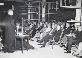 1954, Zaterdag 19 juni opening van het nieuwe clubgebouw1954