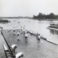 Zaterdag 19 Juni 1954 opening van het nieuwe clubgebouw, vlootschouw