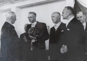 Zaterdag 19 Juni 1954 openingsreceptie in het nieuwe clubgebouw.