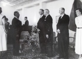 Zaterdag 19 Juni 1954 openingsreceptie in het nieuwe clubgebouw