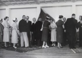 1954, Zaterdag 19 Juni, openingsreceptie in het nieuwe clubgebouw